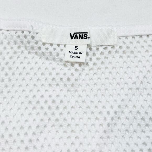 Vans Shirt Milky Way Tank Size Small White Mesh Jersey Muscle Shirt Drew Rib New - Picture 5 of 8